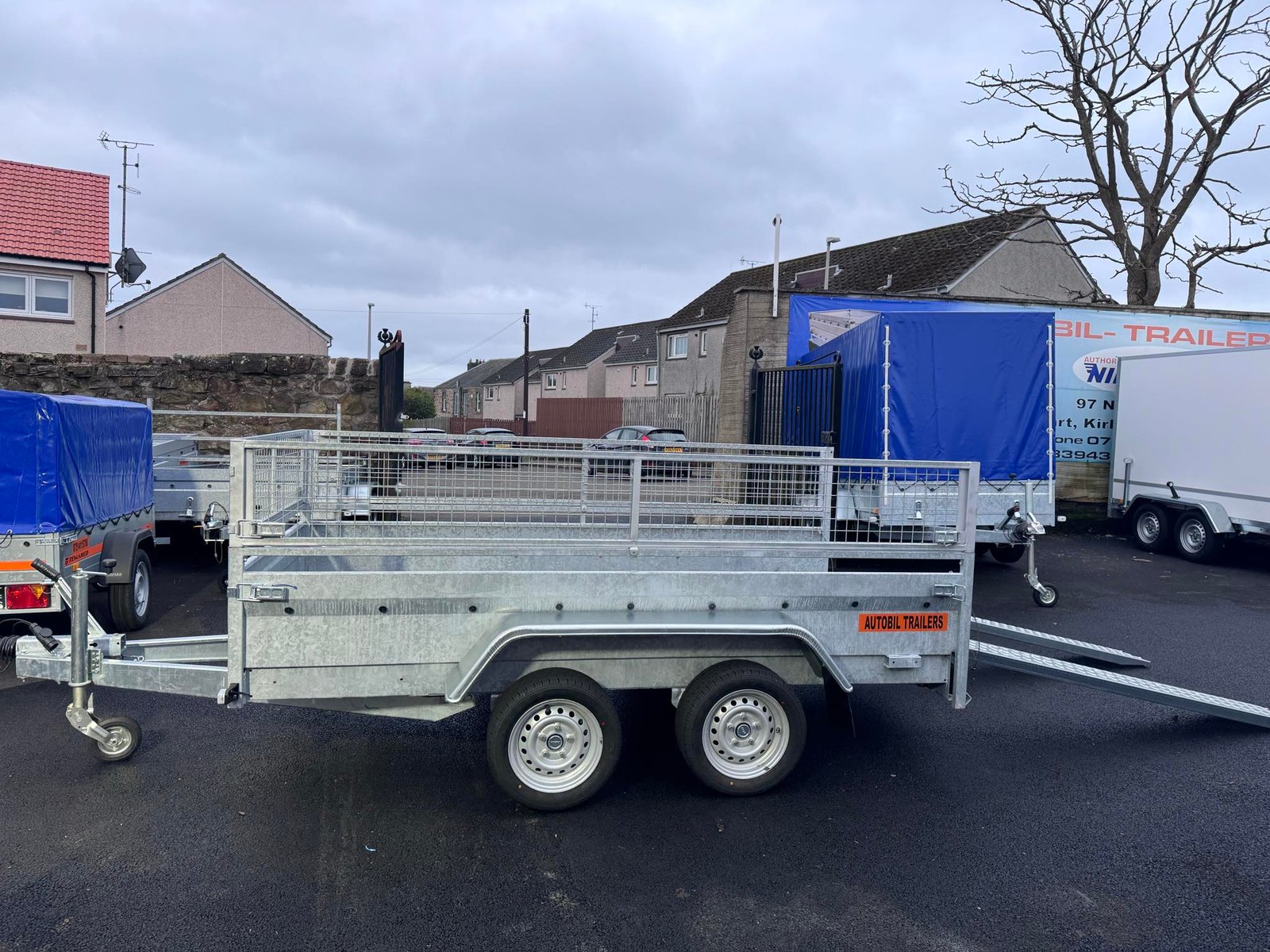 B300 TWIN AXLE MASTER NIEWIADOW WITH 40CM MESH AND RAMPS 2700KG - Image 2