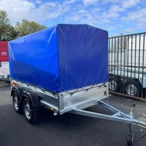 ZASLAW 265T 8,7FT x 4,2FT TWIN AXLE TRAILER WITH FRAME AND COVER