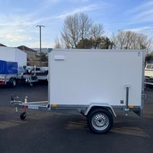 New 6,8ft x 3,8ft x 4,1ft Single axle Box trailer with Barn doors 750KG Un braked