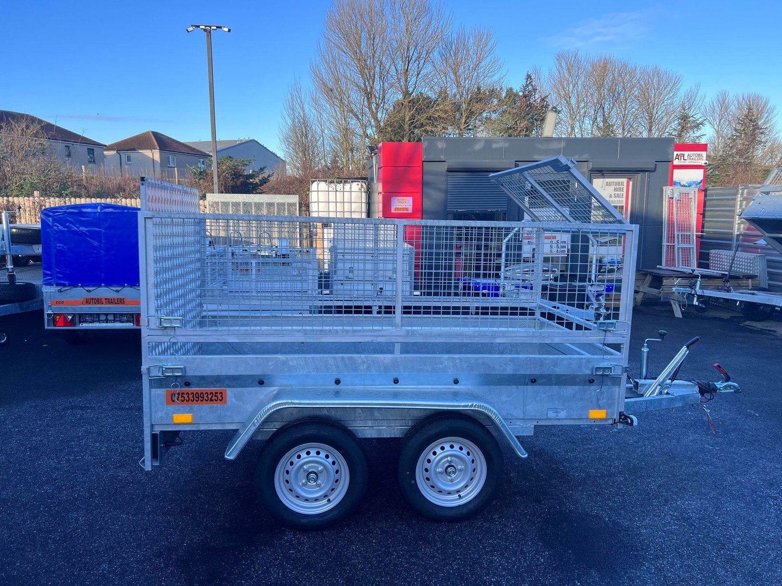 BC1325 TWIN AXLE MASTER NIEWIADOW TRAILER WITH 60CM MESH AND RAMP 1300KG - Image 6