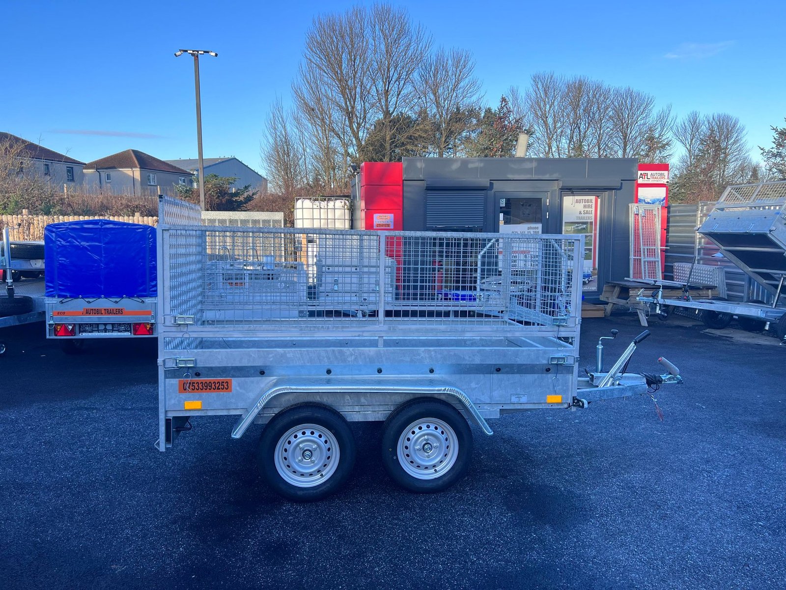 BC1325 TWIN AXLE MASTER NIEWIADOW TRAILER WITH 60CM MESH AND RAMP 1300KG - Image 5
