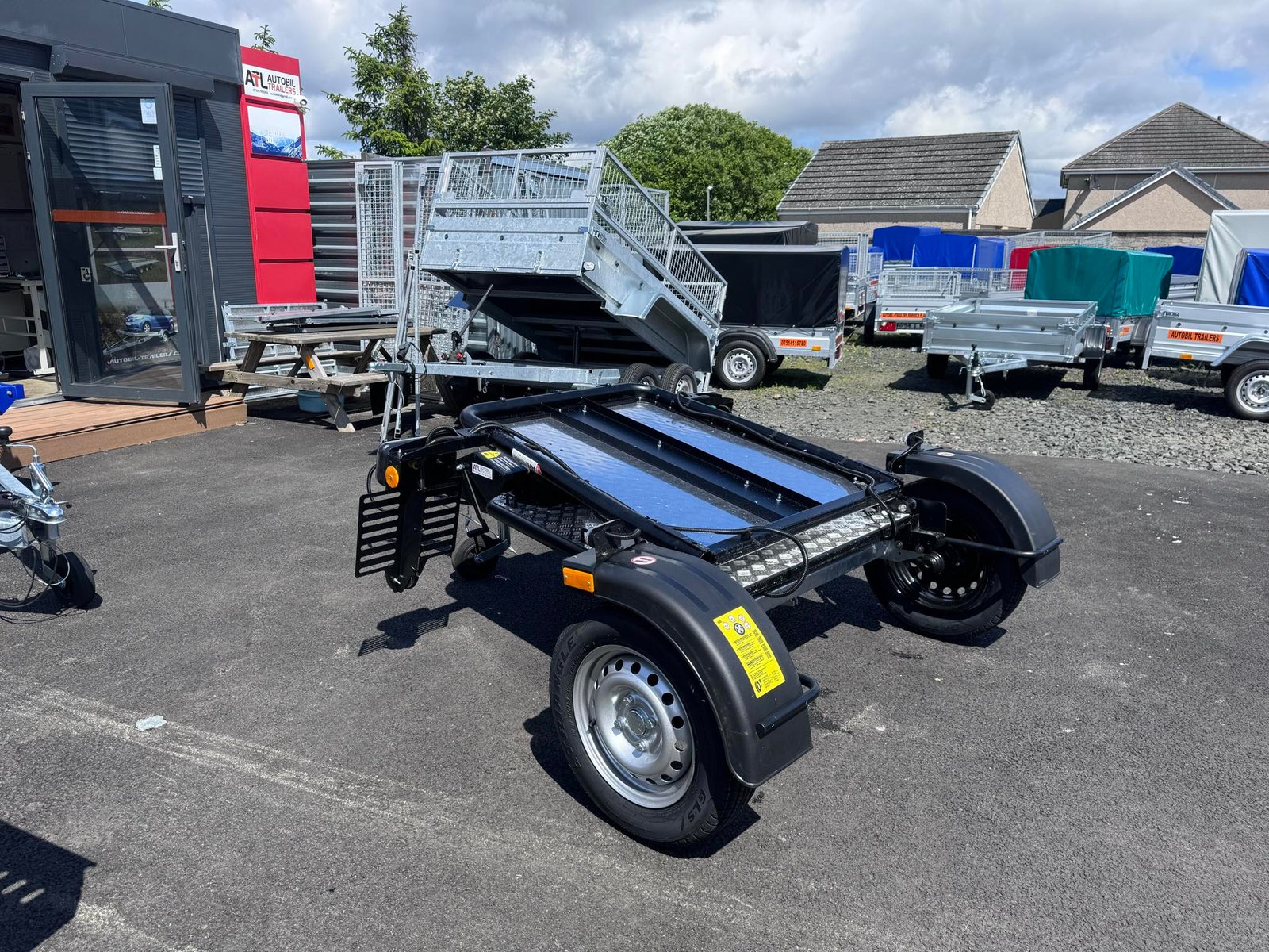 Lorries new motorcycle trailer two bike trailer folding 750kg - Image 3