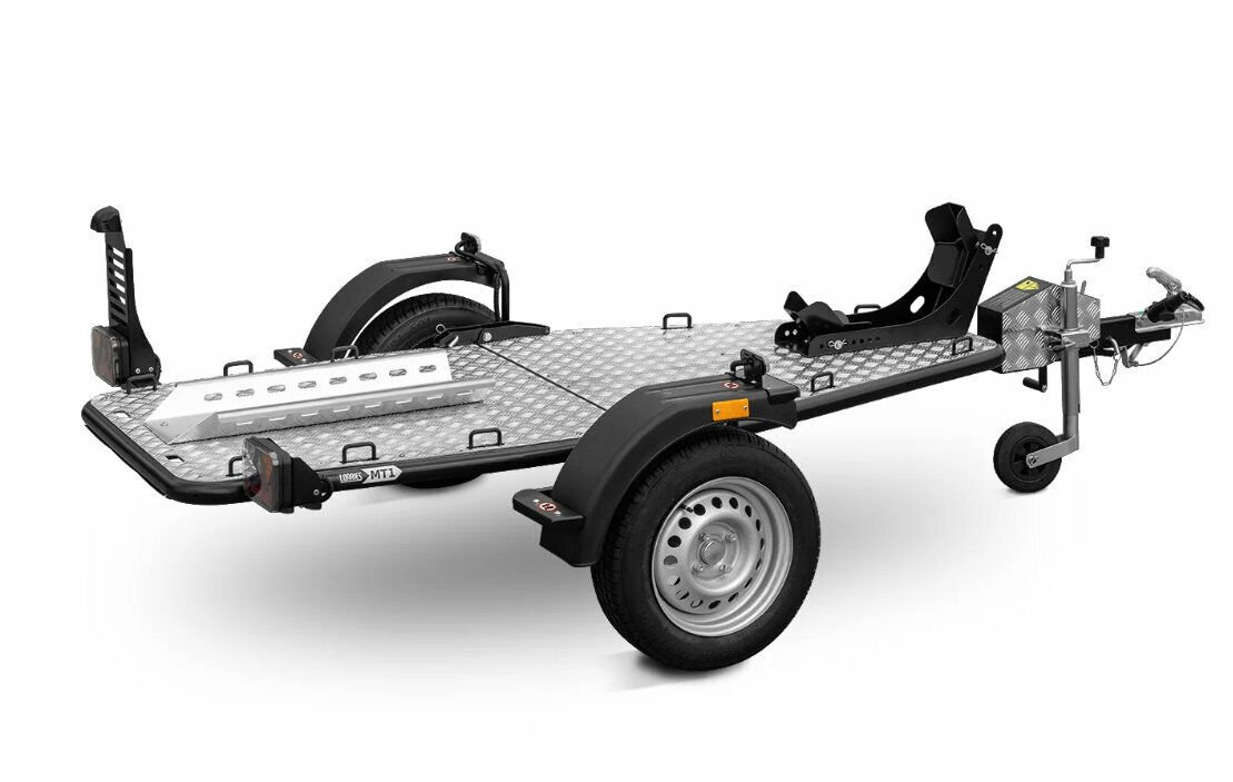 Lorries Single Motorbike Foldable Tiltbed Trailer 750KG - Image 4