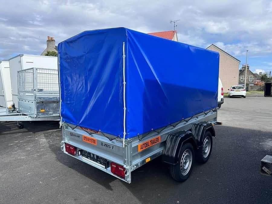 ZASLAW 265T 8,7FT x 4,2FT TWIN AXLE TRAILER WITH FRAME AND COVER - Image 3