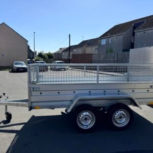 B265 TWIN AXLE TRAILER WITH 40CM MESH AND RAMP