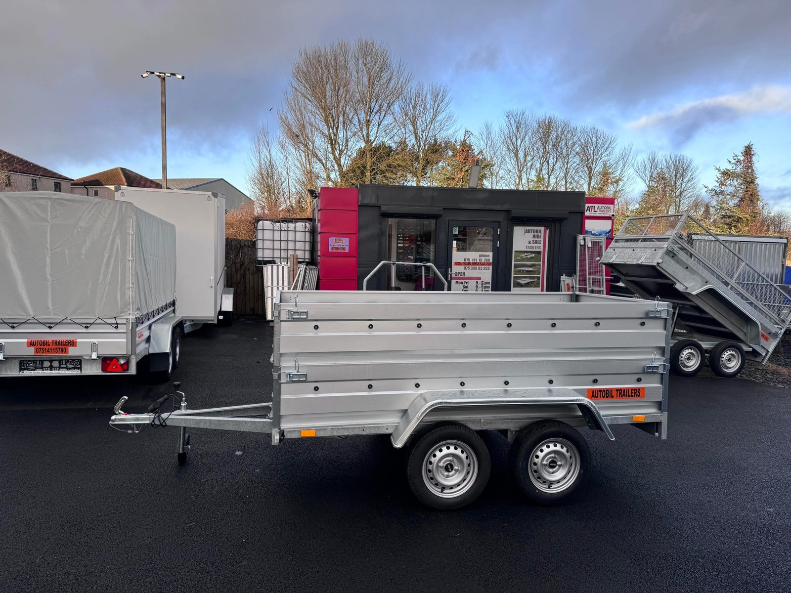 B265 TWIN AXLE DOUBLE BROADSIDE TRAILER