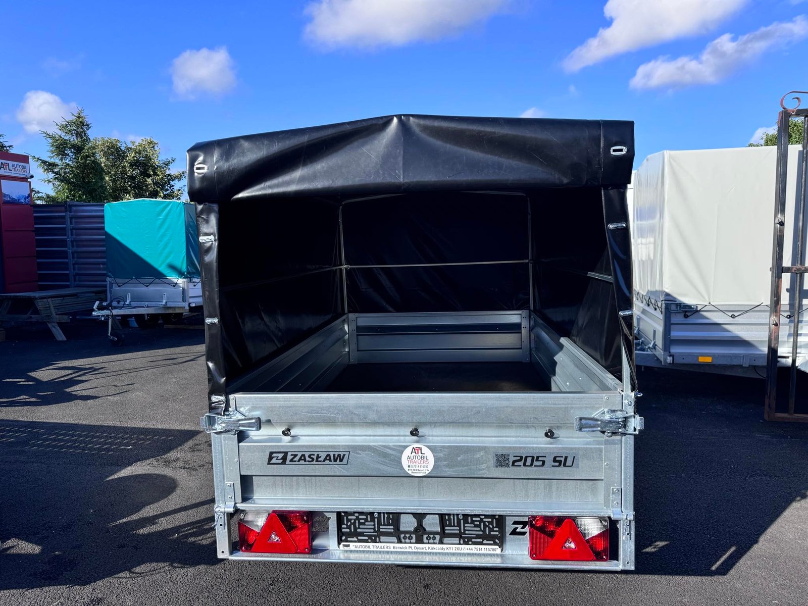 Zaslaw 205su (7ftx4ft) single axle tipping trailer with frame and cover - Image 6