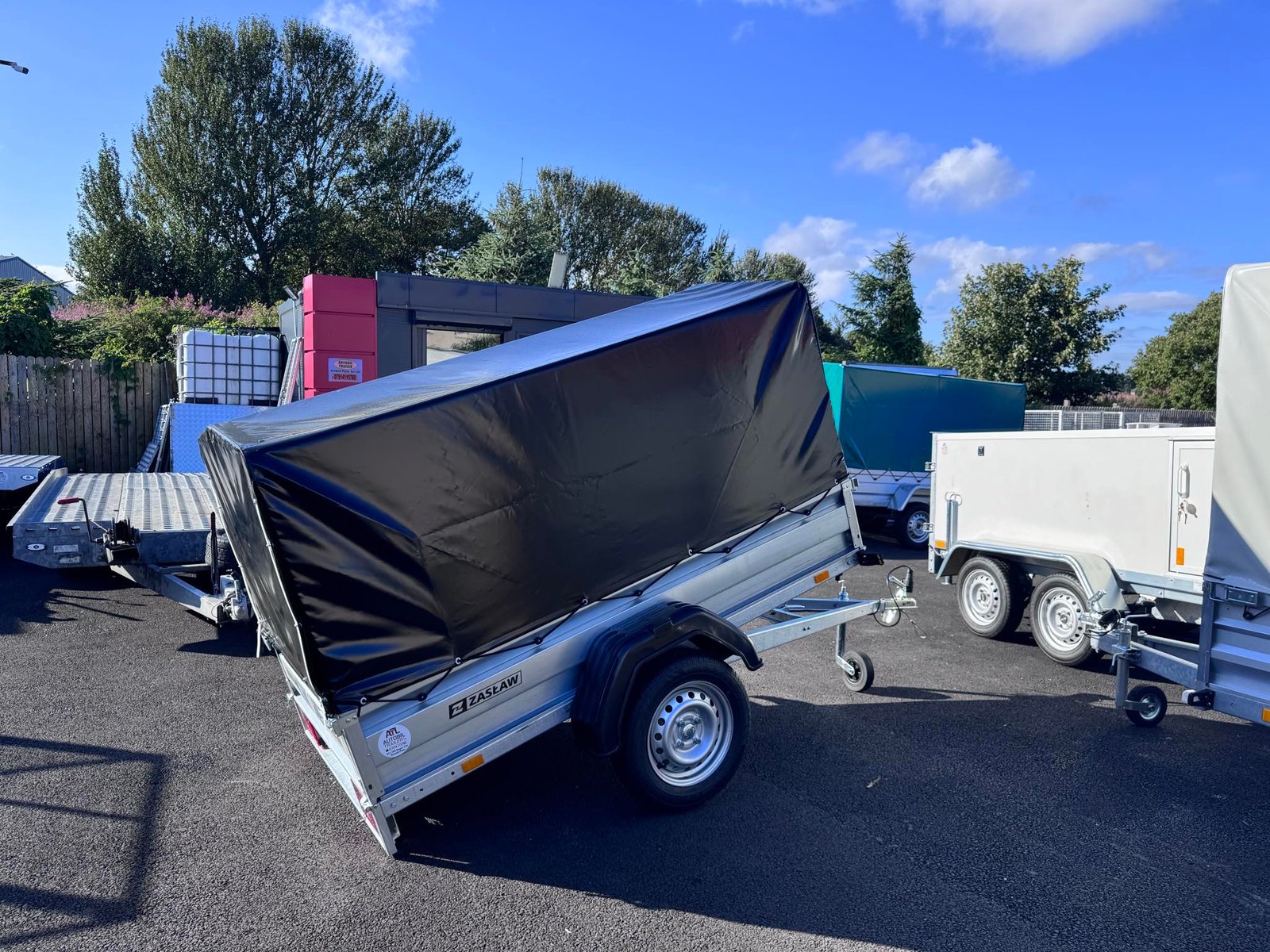 Zaslaw 205su (7ftx4ft) single axle tipping trailer with frame and cover - Image 5