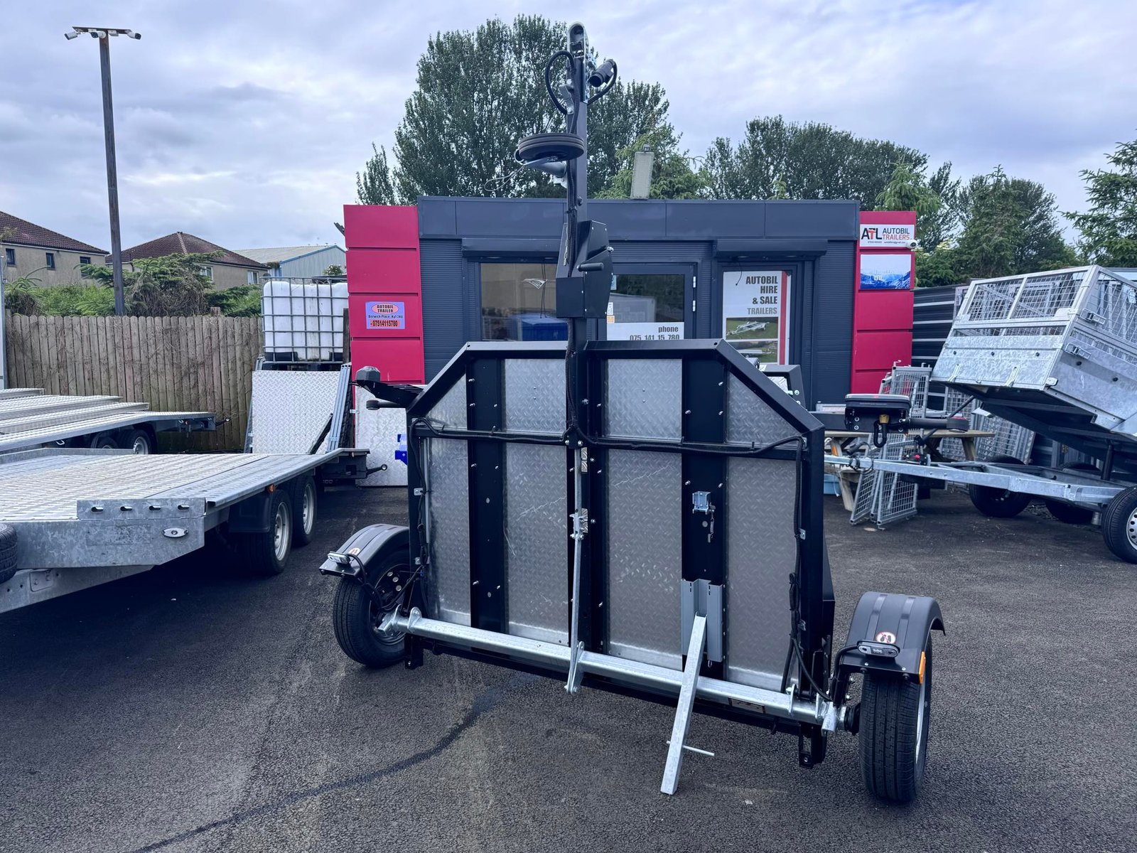 Lorries new motorcycle trailer two bike trailer folding 750kg - Image 11