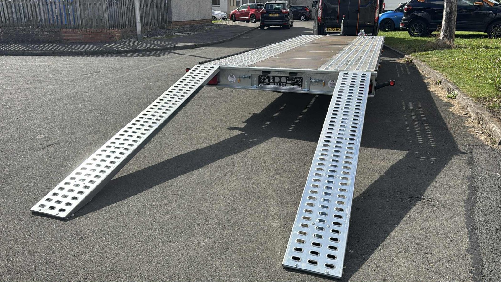 BRAND NEW 5.5M x 2.1M TRI AXLE MARS CAR TRANSPORTER FLATBED TRAILER – 3500KG - Image 7