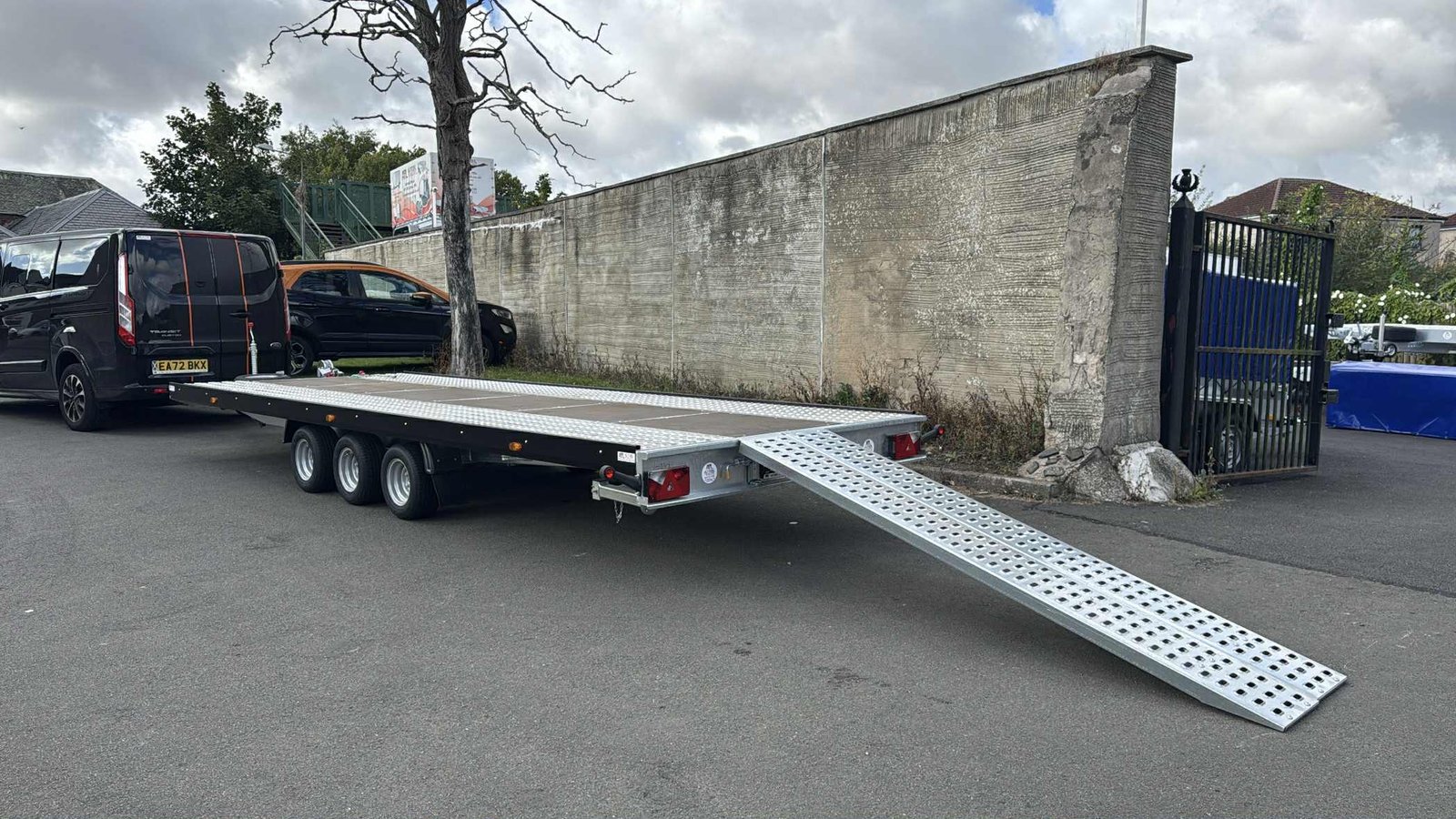 BRAND NEW 5.5M x 2.1M TRI AXLE MARS CAR TRANSPORTER FLATBED TRAILER – 3500KG - Image 9