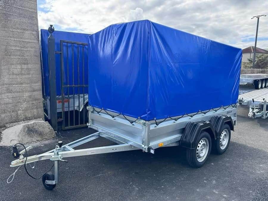 ZASLAW 265T 8,7FT x 4,2FT TWIN AXLE TRAILER WITH FRAME AND COVER - Image 7