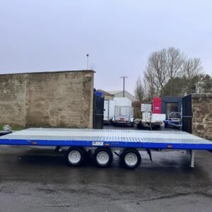 BRAND NEW 5M x 2.1M TRI AXLE MARS FLATBED CAR TRANSPORTER – 3500KG