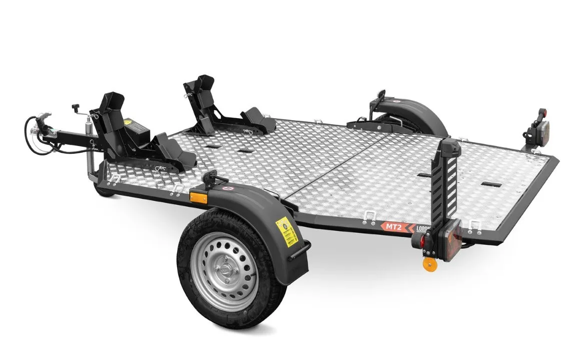 Lorries new motorcycle trailer two bike trailer folding 750kg - Image 18